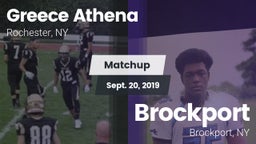 Matchup: Greece Athena vs. Brockport  2019