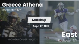 Matchup: Greece Athena vs. East  2019