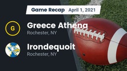 Recap: Greece Athena  vs.  Irondequoit  2021