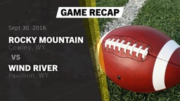 Recap: Rocky Mountain  vs. Wind River  2016
