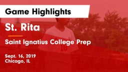 St. Rita  vs Saint Ignatius College Prep Game Highlights - Sept. 16, 2019