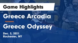 Greece Arcadia  vs Greece Odyssey  Game Highlights - Dec. 3, 2021