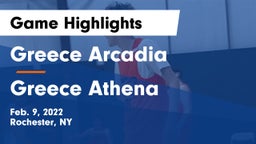 Greece Arcadia  vs Greece Athena  Game Highlights - Feb. 9, 2022