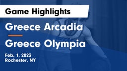 Greece Arcadia  vs Greece Olympia  Game Highlights - Feb. 1, 2023