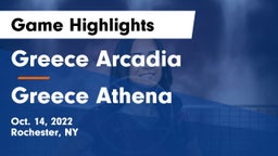 Greece Arcadia  vs Greece Athena  Game Highlights - Oct. 14, 2022