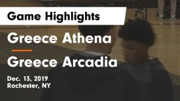 Greece Athena  vs Greece Arcadia  Game Highlights - Dec. 13, 2019
