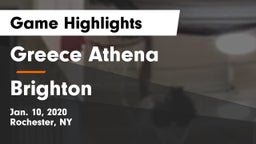 Greece Athena  vs Brighton  Game Highlights - Jan. 10, 2020