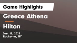 Greece Athena  vs Hilton  Game Highlights - Jan. 18, 2022