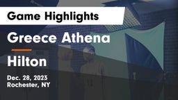 Greece Athena  vs Hilton  Game Highlights - Dec. 28, 2023