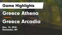 Greece Athena  vs Greece Arcadia  Game Highlights - Dec. 14, 2018