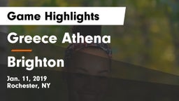 Greece Athena  vs Brighton  Game Highlights - Jan. 11, 2019