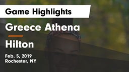 Greece Athena  vs Hilton  Game Highlights - Feb. 5, 2019