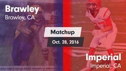 Matchup: Brawley  vs. Imperial  2016