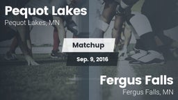 Matchup: Pequot Lakes High vs. Fergus Falls  2016