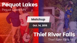 Matchup: Pequot Lakes High vs. Thief River Falls  2016