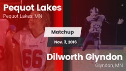 Matchup: Pequot Lakes High vs. Dilworth Glyndon  2016