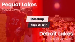 Matchup: Pequot Lakes High vs. Detroit Lakes  2017