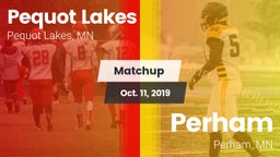 Matchup: Pequot Lakes High vs. Perham  2019