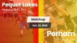 Matchup: Pequot Lakes High vs. Perham  2020