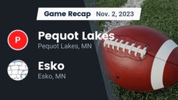 Recap: Pequot Lakes  vs. Esko  2023
