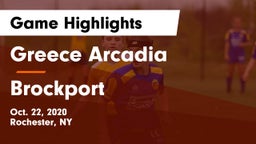 Greece Arcadia  vs Brockport  Game Highlights - Oct. 22, 2020