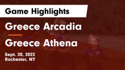 Greece Arcadia  vs Greece Athena  Game Highlights - Sept. 20, 2022