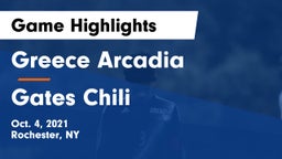 Greece Arcadia  vs Gates Chili  Game Highlights - Oct. 4, 2021