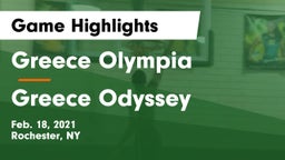 Greece Olympia  vs Greece Odyssey  Game Highlights - Feb. 18, 2021