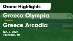 Greece Olympia  vs Greece Arcadia  Game Highlights - Jan. 7, 2022
