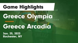 Greece Olympia  vs Greece Arcadia  Game Highlights - Jan. 25, 2023