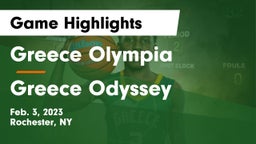 Greece Olympia  vs Greece Odyssey  Game Highlights - Feb. 3, 2023