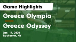 Greece Olympia  vs Greece Odyssey  Game Highlights - Jan. 17, 2020