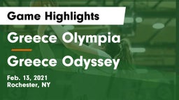 Greece Olympia  vs Greece Odyssey  Game Highlights - Feb. 13, 2021