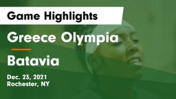 Greece Olympia  vs Batavia Game Highlights - Dec. 23, 2021