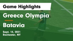 Greece Olympia  vs Batavia Game Highlights - Sept. 14, 2021
