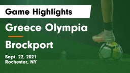 Greece Olympia  vs Brockport  Game Highlights - Sept. 22, 2021