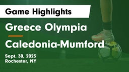 Greece Olympia  vs Caledonia-Mumford  Game Highlights - Sept. 30, 2023