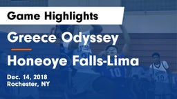 Greece Odyssey  vs Honeoye Falls-Lima  Game Highlights - Dec. 14, 2018