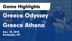 Greece Odyssey  vs Greece Athena  Game Highlights - Dec. 18, 2018