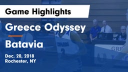 Greece Odyssey  vs Batavia Game Highlights - Dec. 20, 2018