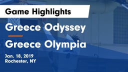 Greece Odyssey  vs Greece Olympia  Game Highlights - Jan. 18, 2019