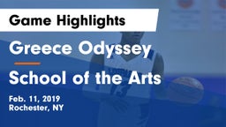 Greece Odyssey  vs School of the Arts Game Highlights - Feb. 11, 2019