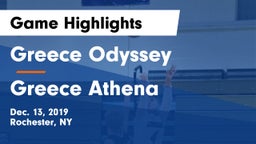 Greece Odyssey  vs Greece Athena  Game Highlights - Dec. 13, 2019