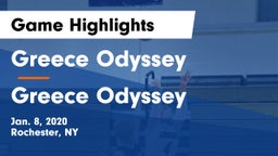 Greece Odyssey  vs Greece Odyssey  Game Highlights - Jan. 8, 2020