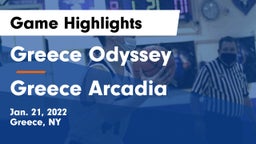 Greece Odyssey  vs Greece Arcadia  Game Highlights - Jan. 21, 2022