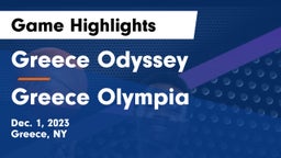 Greece Odyssey  vs Greece Olympia  Game Highlights - Dec. 1, 2023