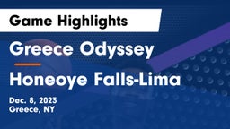 Greece Odyssey  vs Honeoye Falls-Lima  Game Highlights - Dec. 8, 2023