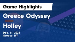 Greece Odyssey  vs Holley  Game Highlights - Dec. 11, 2023