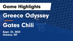 Greece Odyssey  vs Gates Chili  Game Highlights - Sept. 23, 2022