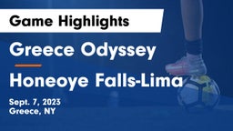 Greece Odyssey  vs Honeoye Falls-Lima  Game Highlights - Sept. 7, 2023